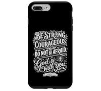 God Is With You Bible Verse Vintage Typography Words Art Case for iPhone 7 Plus/8 Plus