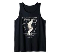 God is with You Through Every Storm Isaiah 43:2 Spanish Tank Top