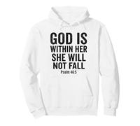 God Is Within Her Psalm 46:5 Christian Faith Bible Verse Pullover Hoodie