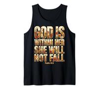 God is Within Her Psalm 46:5 Christian Faith Bible Verse Tank Top
