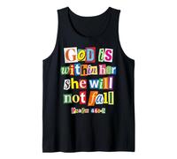 God is Within Her Psalm 46:5 Christian Faith Bible Verse Tank Top