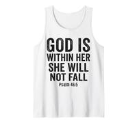 God is Within Her Psalm 46:5 Christian Faith Bible Verse Tank Top