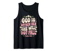 God is Within Her Psalm 46:5 Christian Faith Bible Verse Tank Top