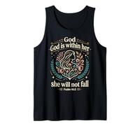 God is Within Her Psalm 46:5 Christian Faith Bible Verse Tank Top