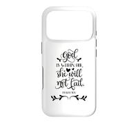 God Is Within Her She Will Not Fail Christian Quote Case for iPhone 17 Pro