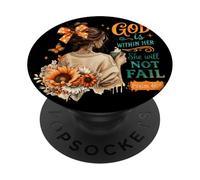 God Is Within Her She Will Not Fail Psalm 46:5 PopSockets Adhesive PopGrip