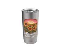God is Within Her She Will Not Fail Sunflower Christian Stainless Steel Insulated Tumbler
