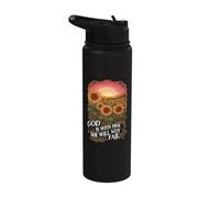 God is Within Her She Will Not Fail Sunflower Christian Stainless Steel Insulated Water Bottle