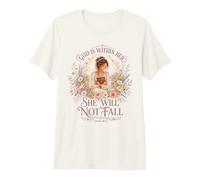 God is Within Her She Will Not Fall Christian Bible Verse Premium T-Shirt