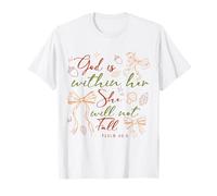 God is Within Her She Will Not Fall Christian Bible Verse T-Shirt