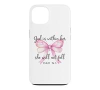 God is Within Her She Will Not Fall Christian Bow Psalm 46:5 Case for iPhone 13