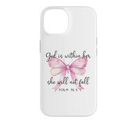 God is Within Her She Will Not Fall Christian Bow Psalm 46:5 Case for iPhone 14