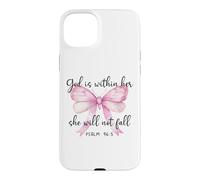 God is Within Her She Will Not Fall Christian Bow Psalm 46:5 Case for iPhone 15 Plus