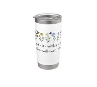 God is Within Her She Will Not Fall Christian Butterfly 46:5 Stainless Steel Insulated Tumbler