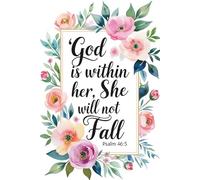 God Is Within Her, She Will Not Fall: Christian Prayer Journal Notebook - Daily Writing, Reflections, Sermon Notes, and Faith Journaling - 120 Pages, 6x9