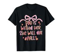 God Is Within Her She Will Not Fall Coquette Bow Bible Verse T-Shirt