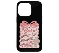 God Is Within Her She Will Not Fall Cross Christian Womens Case for iPhone 13 Pro
