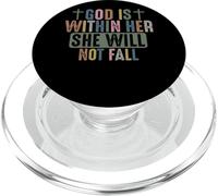 God Is Within Her She Will Not Fall Faithful Strength PopSockets PopGrip for MagSafe