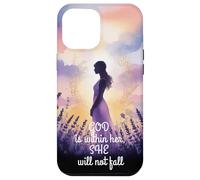 God is Within Her She will not Fall Floral Bible Verse Women Case for iPhone 12 Pro Max