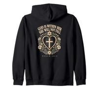 God Is Within Her She Will Not Fall Psalm 46:5 Christian Zip Hoodie