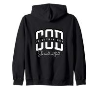 God Is Within Her She Will Not Fall Psalm Faith Zip Hoodie