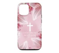 God Is Within Her She Will Not Fall Psalms 46:5 Lily Floral Case for iPhone 12/12 Pro