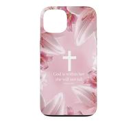 God Is Within Her She Will Not Fall Psalms 46:5 Lily Floral Case for iPhone 13