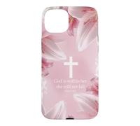 God Is Within Her She Will Not Fall Psalms 46:5 Lily Floral Case for iPhone 15 Plus