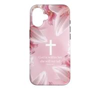 God Is Within Her She Will Not Fall Psalms 46:5 Lily Floral Case for iPhone 16