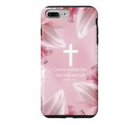 God Is Within Her She Will Not Fall Psalms 46:5 Lily Floral Case for iPhone 7 Plus/8 Plus