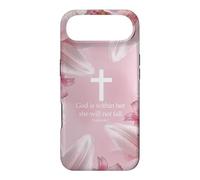 God Is Within Her She Will Not Fall Psalms 46:5 Lily Floral Case for iPhone Air