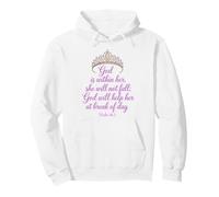 God Is Within Her She Will Not Fall Psalms 46:5 Pullover Hoodie