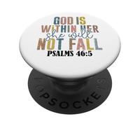 God Is Within Her She Will Not Fall Psalms PopSockets Adhesive PopGrip