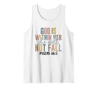 God Is Within Her She Will Not Fall Psalms Tank Top
