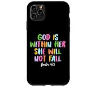 God is within Her She Will Not Fall Shirt Case for iPhone 11 Pro Max