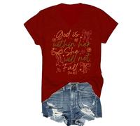 God is Within Her She Will Not Fall Shirt, God is Within Her She Will Not Fall Shirts V Neck Women Man
