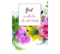 God is within her, she will not fall: Simple blank notebook | A5 | 100 pages | Christian inspirational gift for a girl or woman | Christian journal for kids or adults