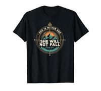 God is Within Her She Will Not Fall Value Graphic T-Shirt, Men, Black, L