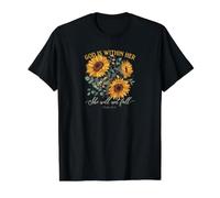 God is Within Her She Will Not Fall Value Graphic T-Shirt, Men, Black, S
