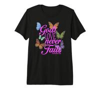 God is Within Her Woman Bible Verse Scripture Pray Butterfly Premium T-Shirt