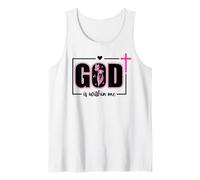 God is Within Me Will I Not Fall Pink Psalm 46:5 Bible Verse Tank Top
