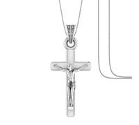 God Jesus Chain Pendant (Pendant with Box Chain) for Men & Women Pure Silver Lord Isa masih Chain Locket for Good Health & Wealth Sliver -Clevio978-1