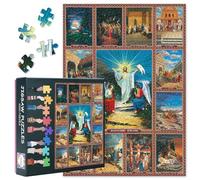God Jigsaw Puzzles 1000 Pieces, Resurrection of Jesus Christ Puzzle for Adults 1000 Pieces, Orthodox Church of The Intercession of The Blessed Virgin Mary Puzzles, 19.5 x 27.5 Inch