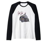 God Jul Scandinavian Julbocken Yule Goat After John Bauer Raglan Baseball Tee