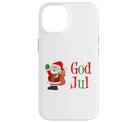 God Jul Swedish Merry Christmas Santa Case for iPhone 14