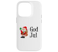 God Jul Swedish Merry Christmas Santa Case for iPhone 14 Pro