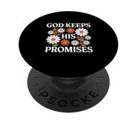 God Keeps His Promises Christian Faith Scripture Floral PopSockets Adhesive PopGrip