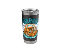 God Keeps His Promises Noah’s Christian Rainbow Ark Stainless Steel Insulated Tumbler