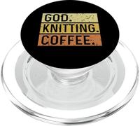 God Knitting Coffee Jesus Yarn Crochet Knitter PopSockets PopGrip for MagSafe