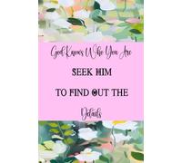 God Knows Who You Are Motivational Notebook Journal | 120 lined Pages-Compact Portable Size 5.5 x 8.5 inches |